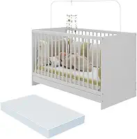 Berço 3 em 1 com Colchão Incluso Multimóveis Mp4394 Branco