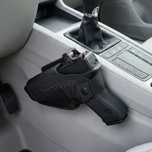 Magnetic Gun Mount Holster for Car Truck, Concealed Carry Holster Metal Clip IWB OWB for Women/Men,Right/Left Handed, Fits for Glock M&P Shield