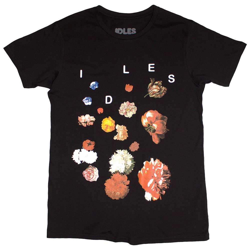 Rock Off officially licensed products Idles Flowers Band Logo T Shirt XXL Black