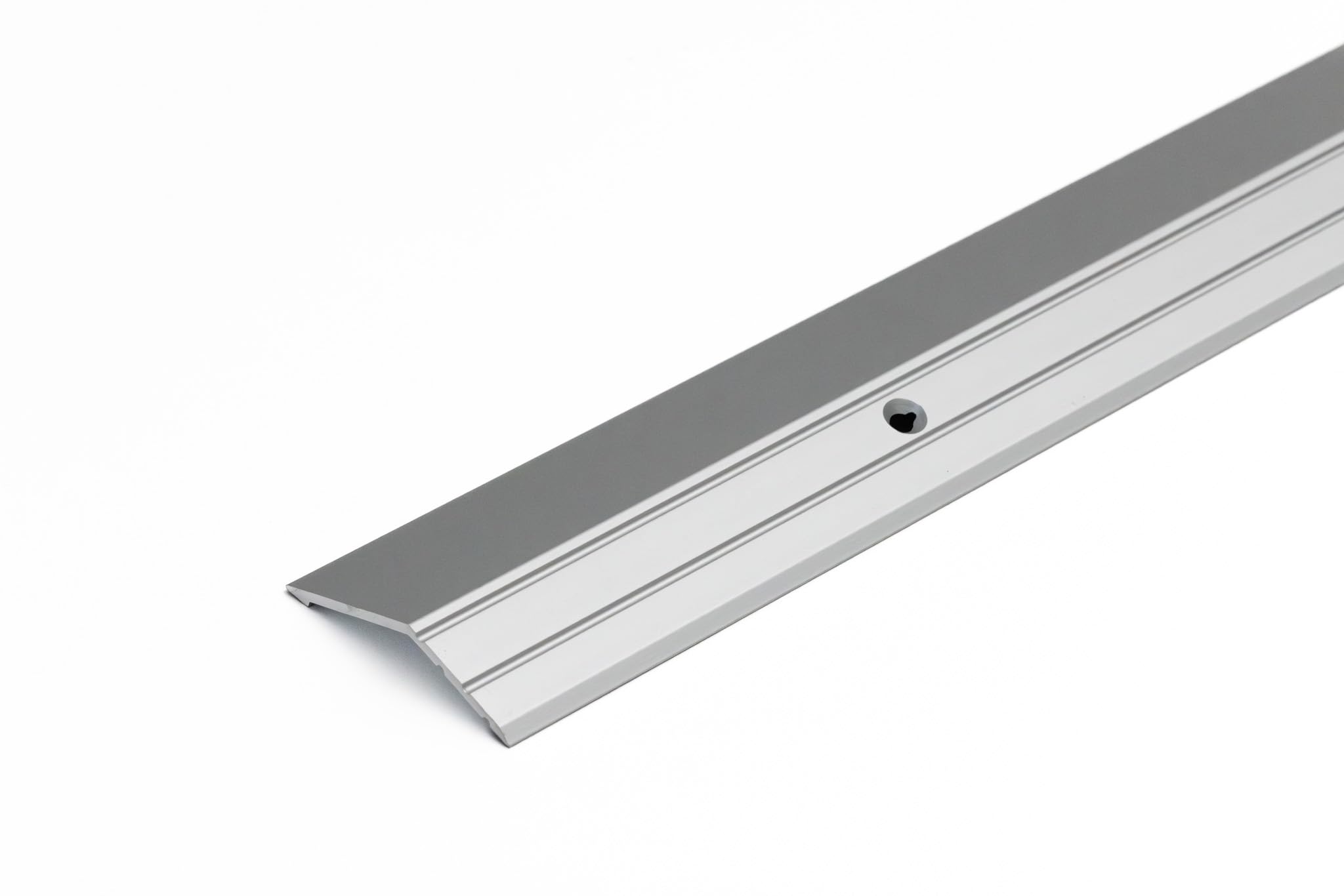 Aluminium Ramp Edge Trim 45mm × 16mm Smooth Transition for Floors, 1m LPS16 (Silver)