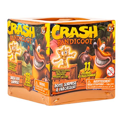 Crash Bandicoot Bandai Smash Box Surprise | 6 cm Mystery Toy Blind Box Merchandise Surprise Spielzeug für Mädchen und Jungen Charaktere Sammelfiguren