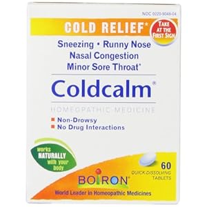 Boiron Coldcalm, 60 Tablets, Homeopathic Medicine for Cold Relief