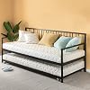 Zinus Eden Twin Daybed and Trundle Set / Premium Steel Slat Support / Daybed and Roll Out Trundle Accommodate Twin Size Mattresses Sold Separately Zinus Eden Twin Daybed and Trundle Set / Premium Steel Slat Support / Daybed and Roll Out Trundle Accommodate Twin Size Mattresses Sold Separately