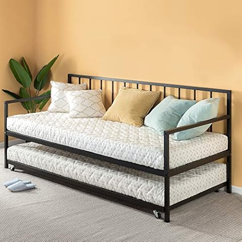 ZINUS Eden Metal Daybed with Trundle Cover