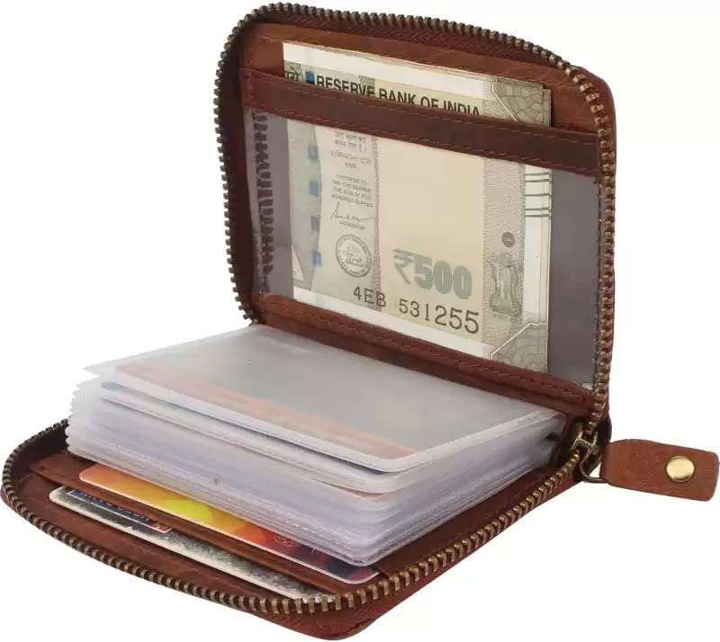 Image of MAESTRA Metal Unisex Wallet(Choco Brown)