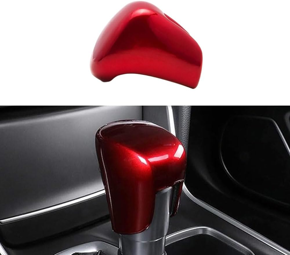 BOYOUS ABS Red Style Car Gear Shift Knob Head Lever Head Cover Interior Trim Accessories Fit For Honda 2023 2024 2025 HR-V HRV