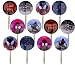 Spiderman Cupcake Picks into the Spider-Verse Movie - Double-sided Images Cake Topper -12, Avengers Marvel Comics