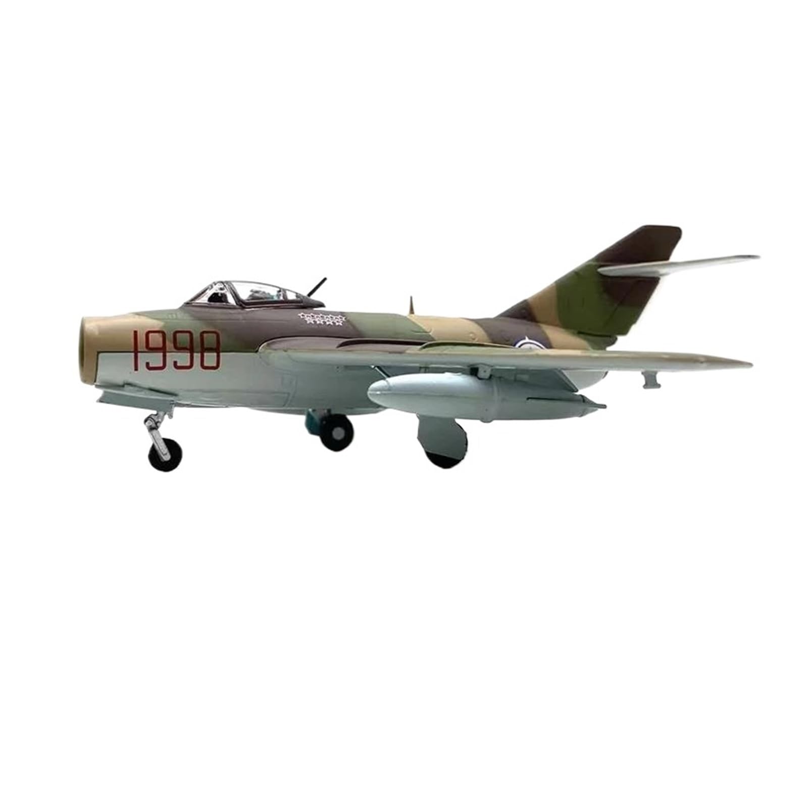 Must-have dla kolekcjonerów 1:72 dla Mig-15 High Subsonic Jet Fighter aluminiowy Model samolotu kolekcja domowa przestrzeń ekspozycyjna zestaw do budowania modeli