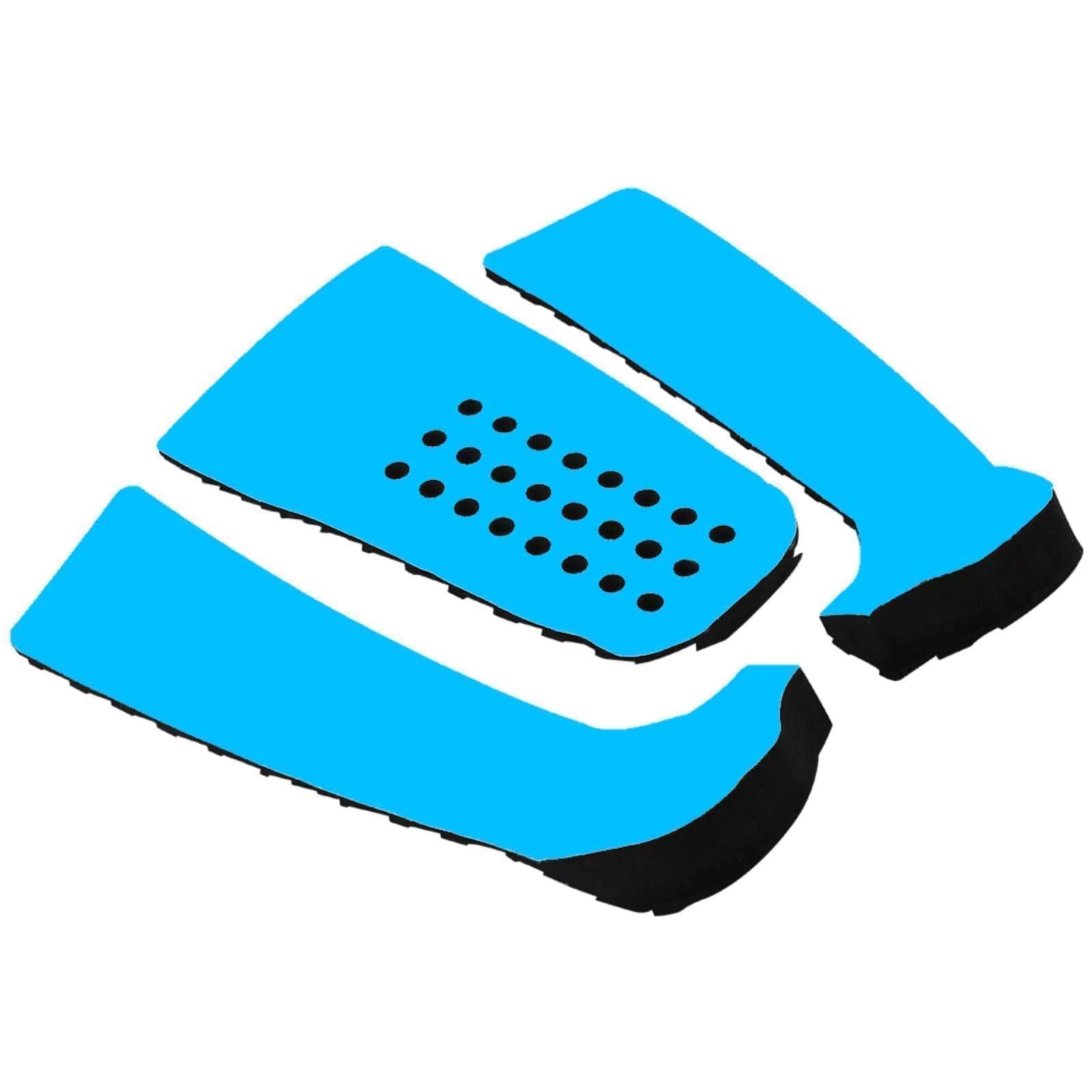 Vbest life 3Pcs Surfboard Traction Pad Antiscivolo Traction Pad Tailpad Deck Grip per Tavole da Surf Skimboard(Nero)
