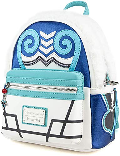 Loungefly Overwatch Mei Mini sac à dos pour femme en simili cuir Bleu/blanc