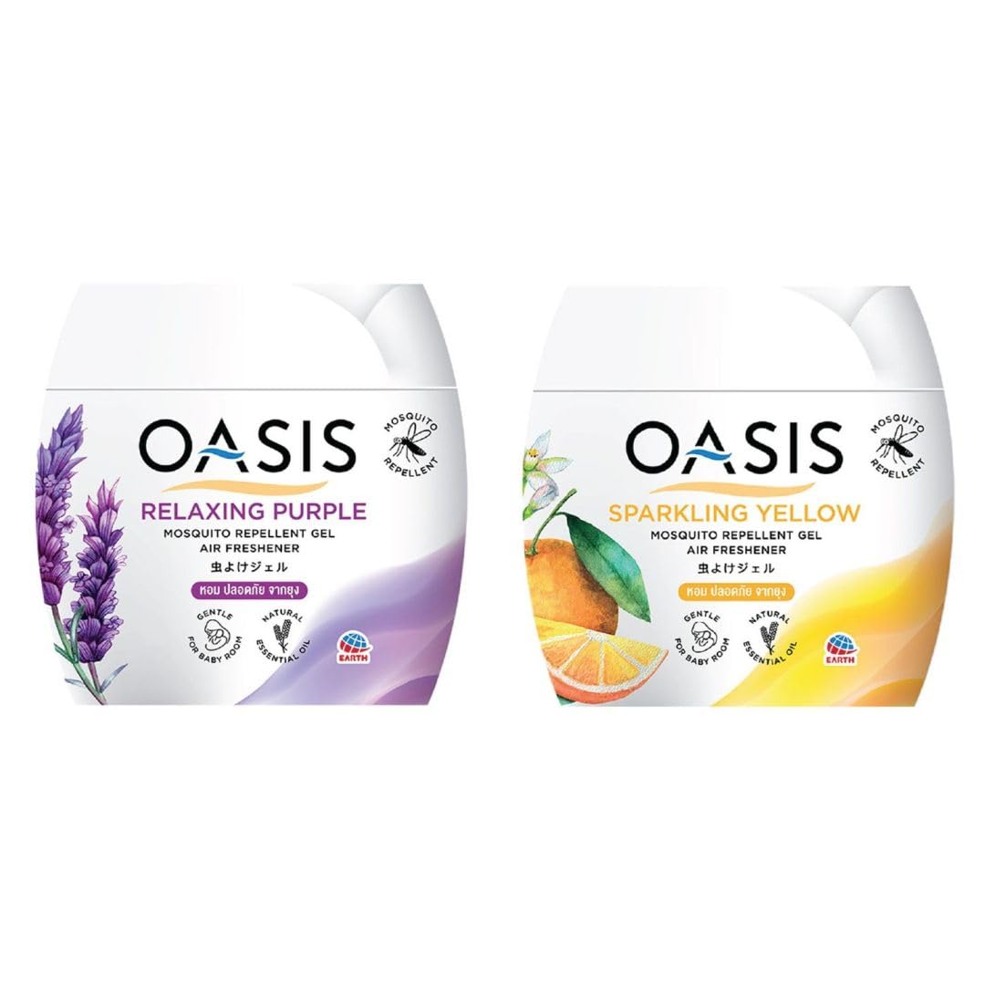 Earth Oasis Natural Mosquito Repellent GEL Air Freshener, 180g, for Home, office, kindergarten & Car, safe for baby room (LavenderCombo)-image-36