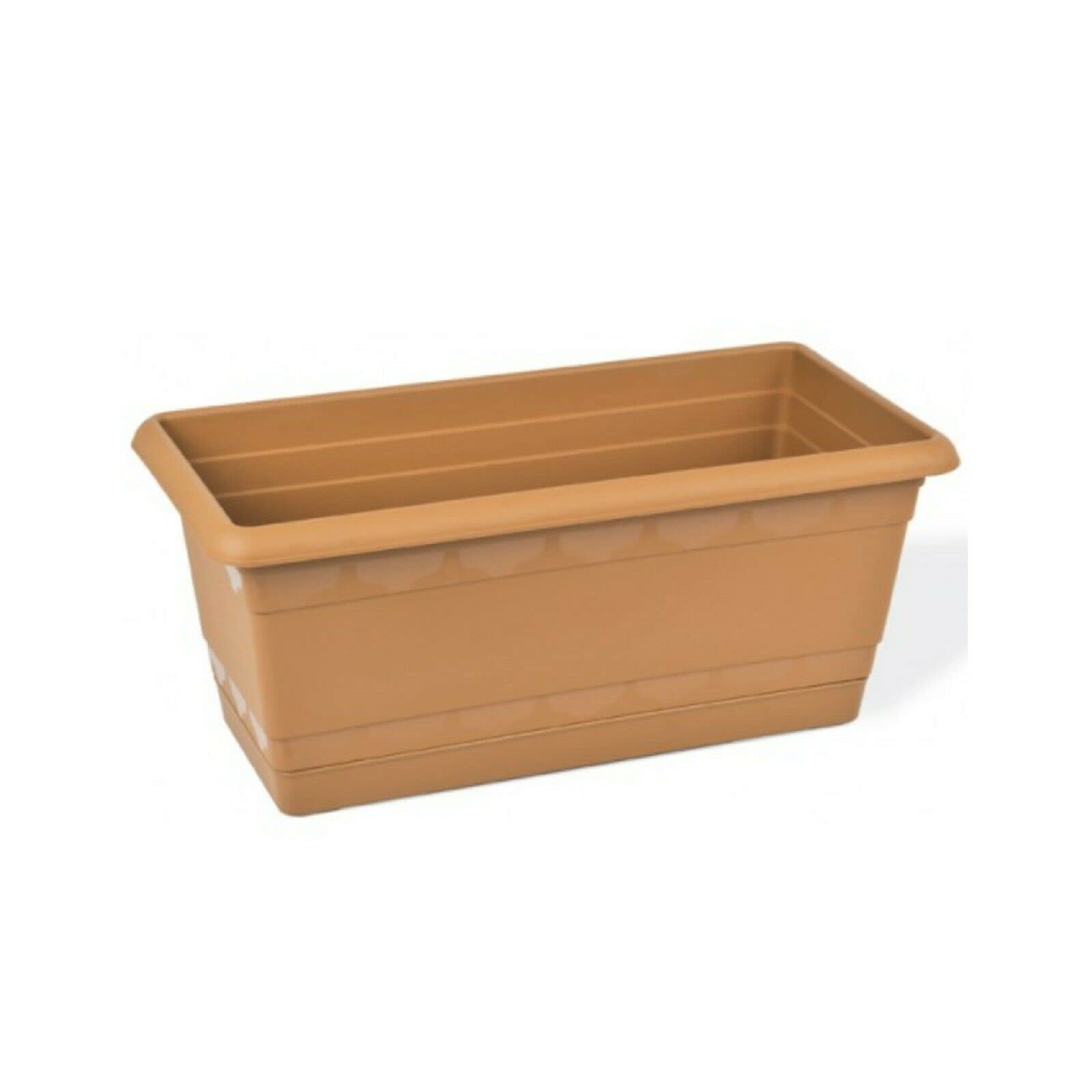 Outdoor Plant Pot Plastic Rectangle Window Box Planter 40X20X17CM 8.5L Pack of Two
