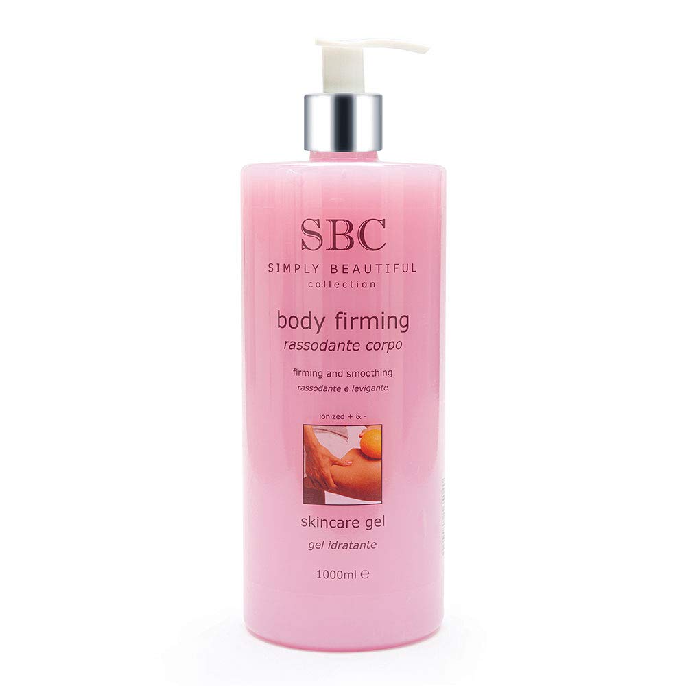 SBC Skincare - Feuchtigkeitscreme für Gesicht und Körper mit Kaffee und Roten Algen - 1 L - Glättet, Strafft und Erhellt die Haut - Bodylotion Feuchtigkeitsspendend - Body Firming Moisturising Gel
