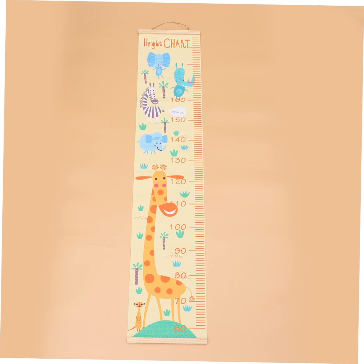 Milisten Nordic Style Wall Hanging Growth Chart Boy Girl's Height Ruler Family Keepsake Decor Easy Install Design