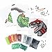 Produktbild DinosArt Großes Bügelperlen-Set, viele verschiedene Dinosaurier-Motive, über 2.000 Perlen und Musterkarten + Sammelkarten, kreativer Bastelspaß
