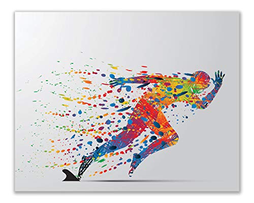 Ironman Triathlon Wall Art Decor - Set Of 3 (8X10) Poster Photos - Swimming Bike Run Race Mens Women's Sport #TOP5