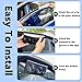 YOMTOVM Car Window Exhaust Fan, Vehicle Ventilator Radiator Cooling Amplifier Fans Window Vent Radiator Fan with Strong Wind (White with USB)