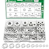Aienxn 550PCS Flat Washers Assortment Kit, 12 SAE Sizes...