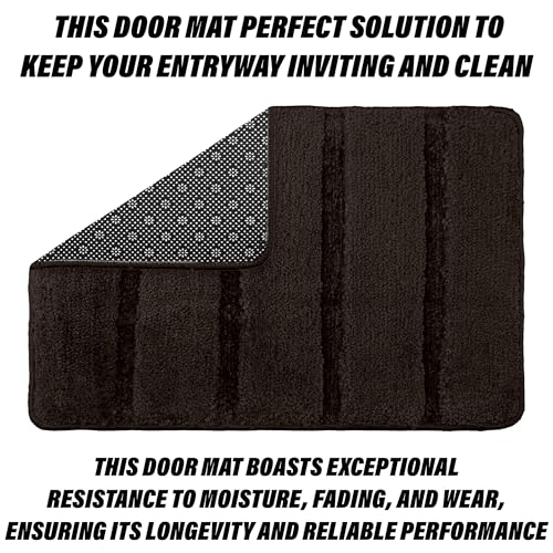 Image of Kuber Industries Door Mat | Door Entrance Mat | Entry Doormat | Floor Door Mat | Office Entrance Door Mat | Door Mat for Bedroom | Fur Doormat | Pack of 2 | Multi