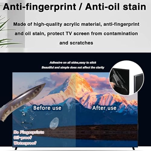 Protecteur d'écran TV anti-rayures de haute précision OLED 4K