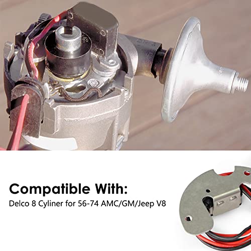 1181 Electronic Ignition Conversion Kit For Most Early Delco 8 Cylinder Engines 1957-1974 Fits For Gm Chevrolet Gmc Buick Oldsmobile Pontiac Replace Oem Igniters #TOP1