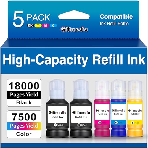 GILIMEDIA 542 Pigment Ink Refill Bottles Compatible for Printer...