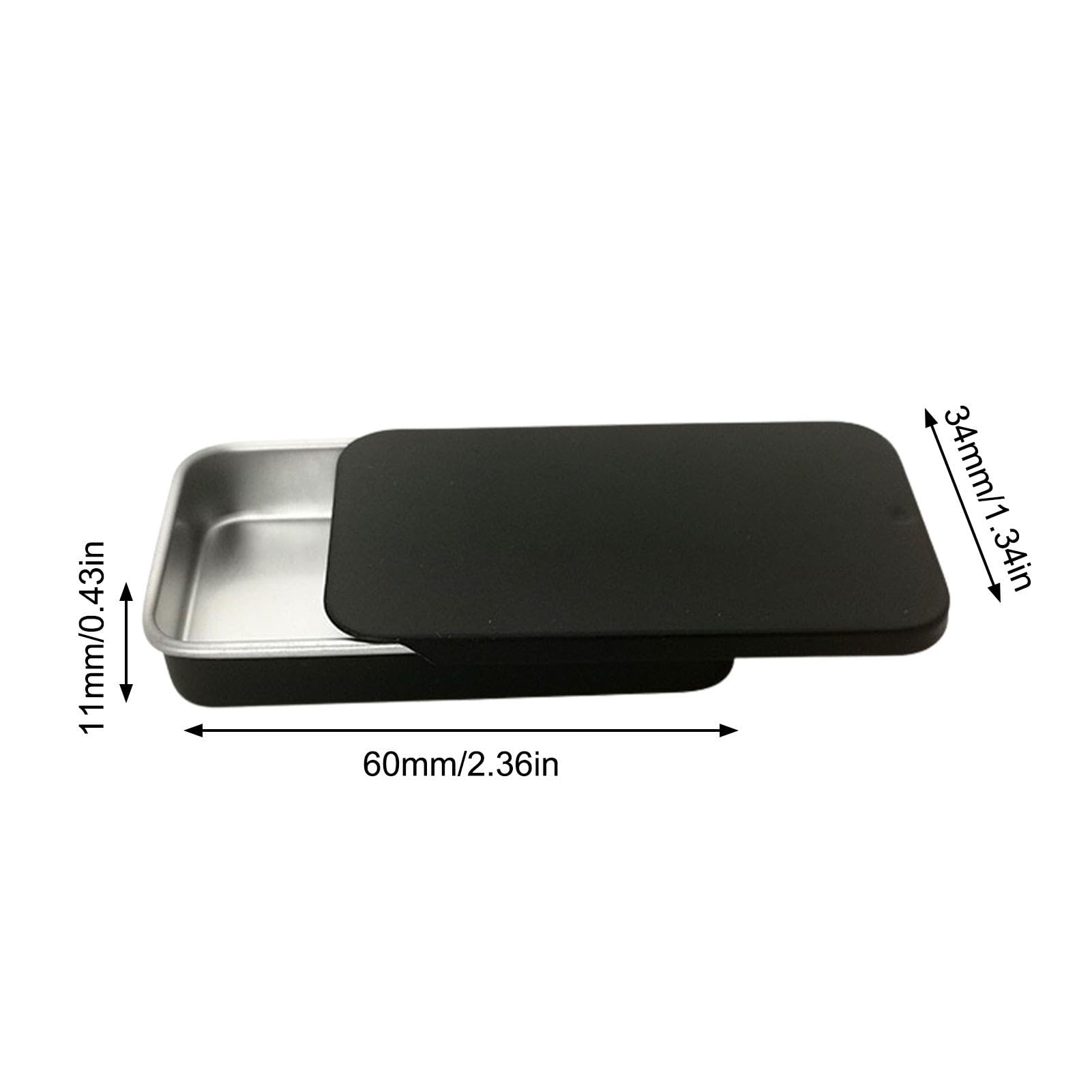 80 Stück Kleine Blechdosen Mit Schiebedeckel – 8,9x3,5x1,1 Cm, Metallboxen Für Lippenbalsam, Schmuck, Pillen, DIY (Roségold)
