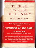 Turkish-English Dictionary with Supplement of New Words B07C32SQKV Book Cover