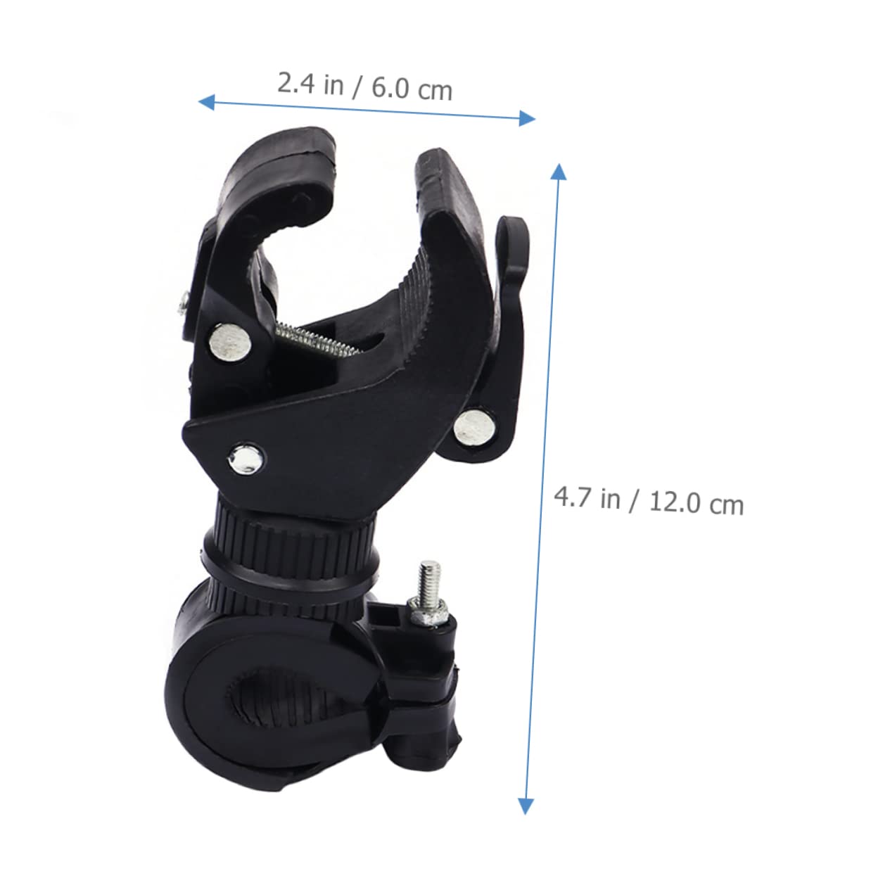 JOINPAYA 3pcs Bike Flashlight Holder Sturdy Rotating Lamp Bracket for Cycling Easy Installation Skid Shockproof Design for Mountain and Road Bikes