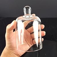 Vista 6 de EXCEART Juego de 2 velas de cristal transparente para decoración de boda, adorno transparente