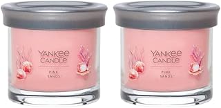 Yankee Candle Small Tumbler Scented Single Wick Jar Candle, Pink Sands, Over 20 Hours of Burn Time, 4.3 Ounce (Pack of 2)