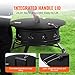 VEVOR Portable Propane Fire Pit, 24-Inch Diameter Outdoor Gas Fire Pit with Cover & Lava Rocks, Adjustable Flame Height Camping Firepit for Heating, Lighting, Gathering, 58,000 BTU, Black