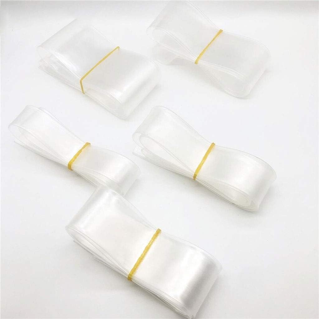 MDD 5 Meters/lot Transparent Clear Heat Shrink Tube, 35mm 30mm25mm22mm 20mm Each 1 Meter Shrinkable Tubing Sleeving Wrap Wire Kits 2:1 (Size : 40 45 50 60 70MM)