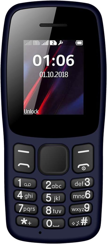 IKALL K14 with 1.8 Inch Colour Display Multimedia Phone Without Camera (Dark Blue)