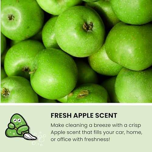 Slime Buddies Car Cleaning Gel Putty - Apple Scented Interior Detailing Tool for Cup Holders, Air Vents & Keyboard - Reusable Auto Detailing Accessories - Dust Remover Goop - Gifts for Men Women