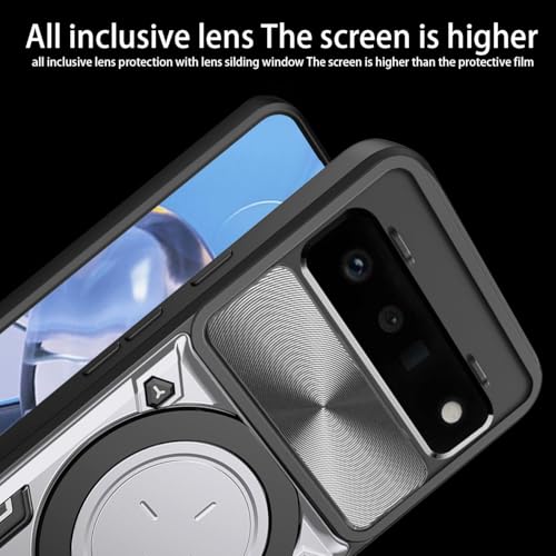 Coque Google Pixel 6 Pro Asuwish avec cache caméra coulissant et verre - 5