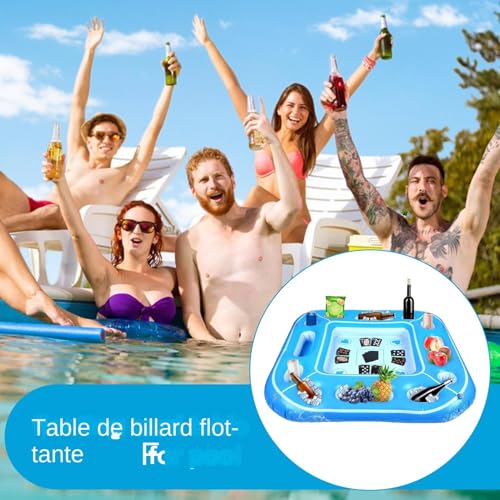 Table flottante pour piscine et jeux de société gonflable