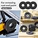 Landhoow 12 Pack Strip Discs Rust Remover Wheel 4-1/2'' x 7/8'' Stripping Wheel Paint Disc Abrasive for Rust Oxidation Welds Metal and Wood Angle Grinder (Black)