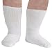 Women's Bariatric Diabetic Crew Socks - Extra Wide - White
