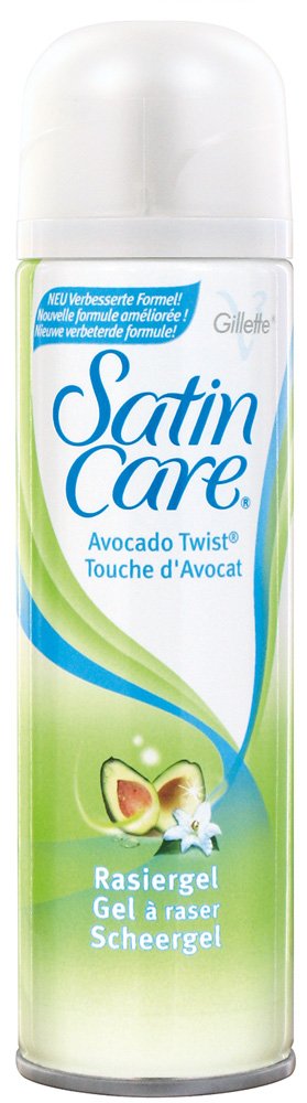 Gillette Venus Satin Care Rasiergel Avocado Twist, 3 Stück, 3 x 200 ml