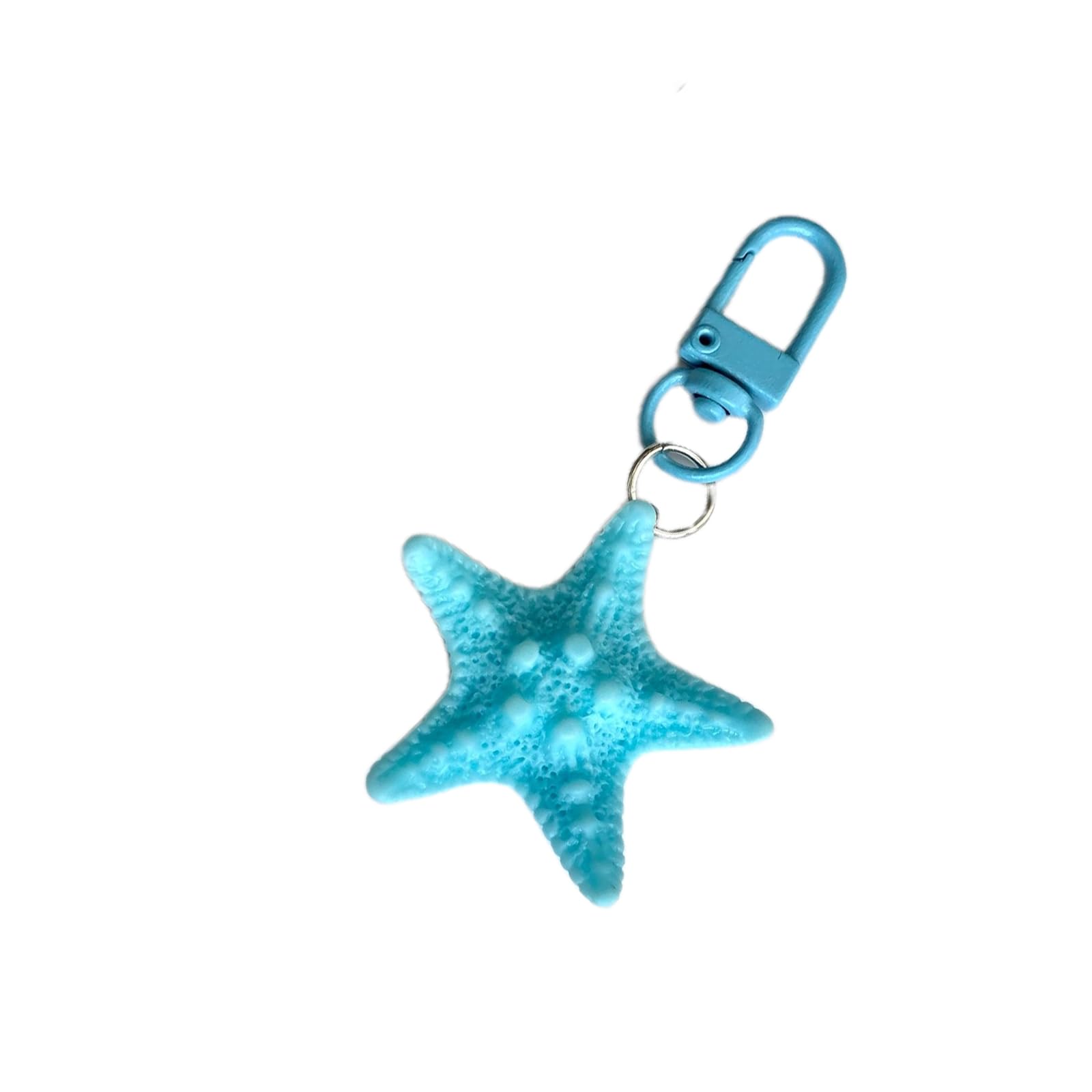 Xinsheinelry Colorful Sea Star Shaped Keychain Starfishes Keyring Bag Charm Detachable Phone Charm Pendant for Fashion Enthusiasts Starfishes Keychain