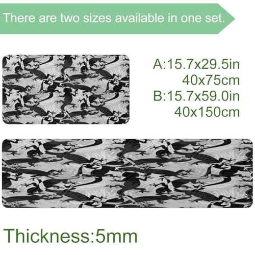Tapis de cuisine absorbant lavable et antidérapant lot de 2