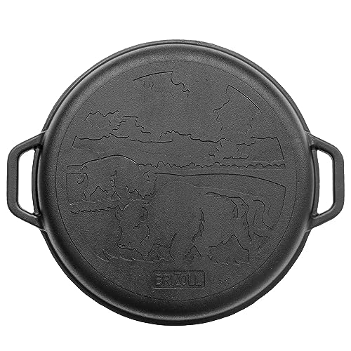 Uzbek-Kazan-Cast-Iron-125-Quarts-12-L-Cast-Iron-Dutch-Oven-Cast-Iron-Cookware-Set-Premium-Camping-Cookware-Dutch-Oven-Pot-with-Frying-Pan-Lid