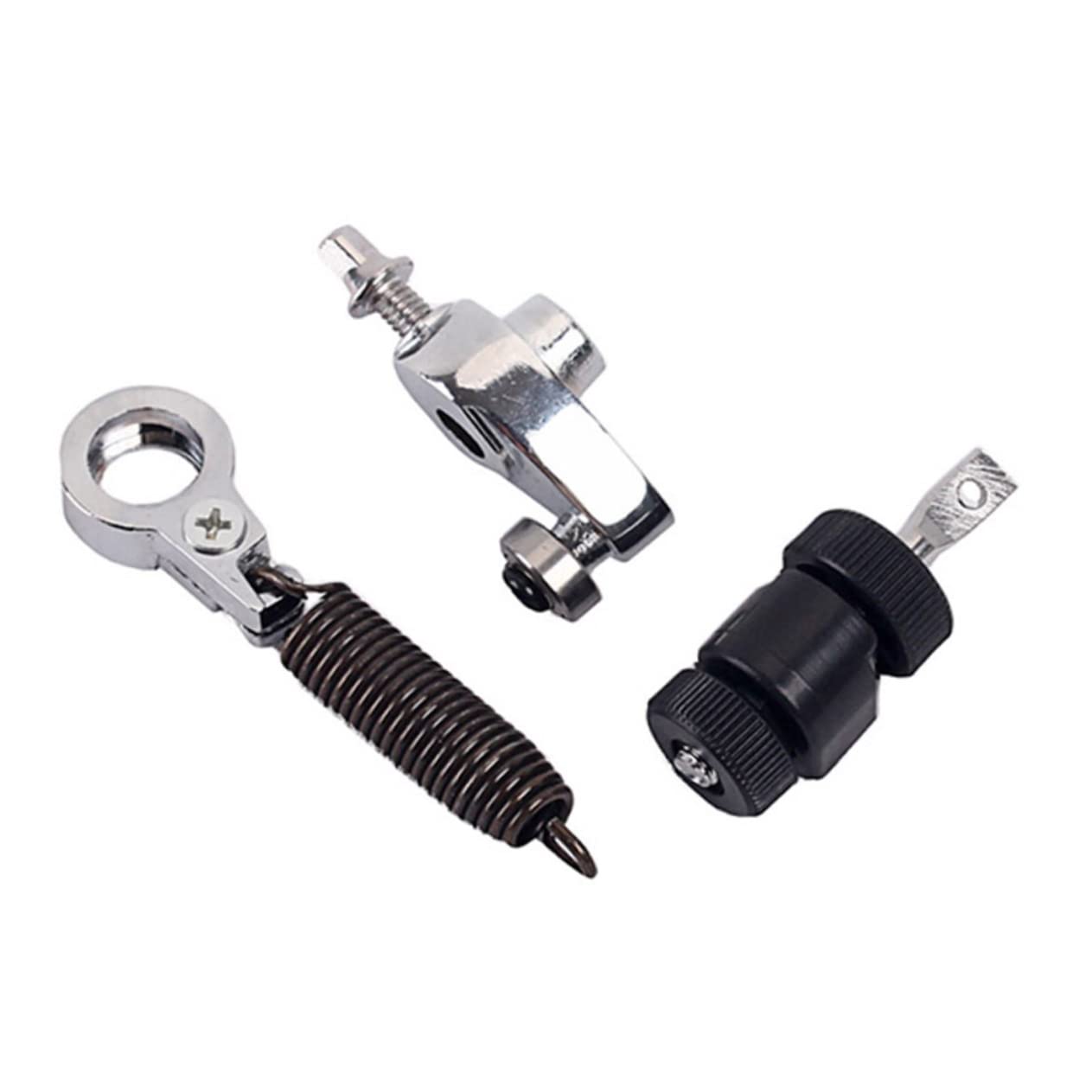 Toyvian 2pezzi Pedale Per Cassa Con Molla Tensionatrice Metallo Di Per Pedale Da Batteria Facile Da Assemblare e Utilizzare Alta Resistenza e Durata Nero e Argento
