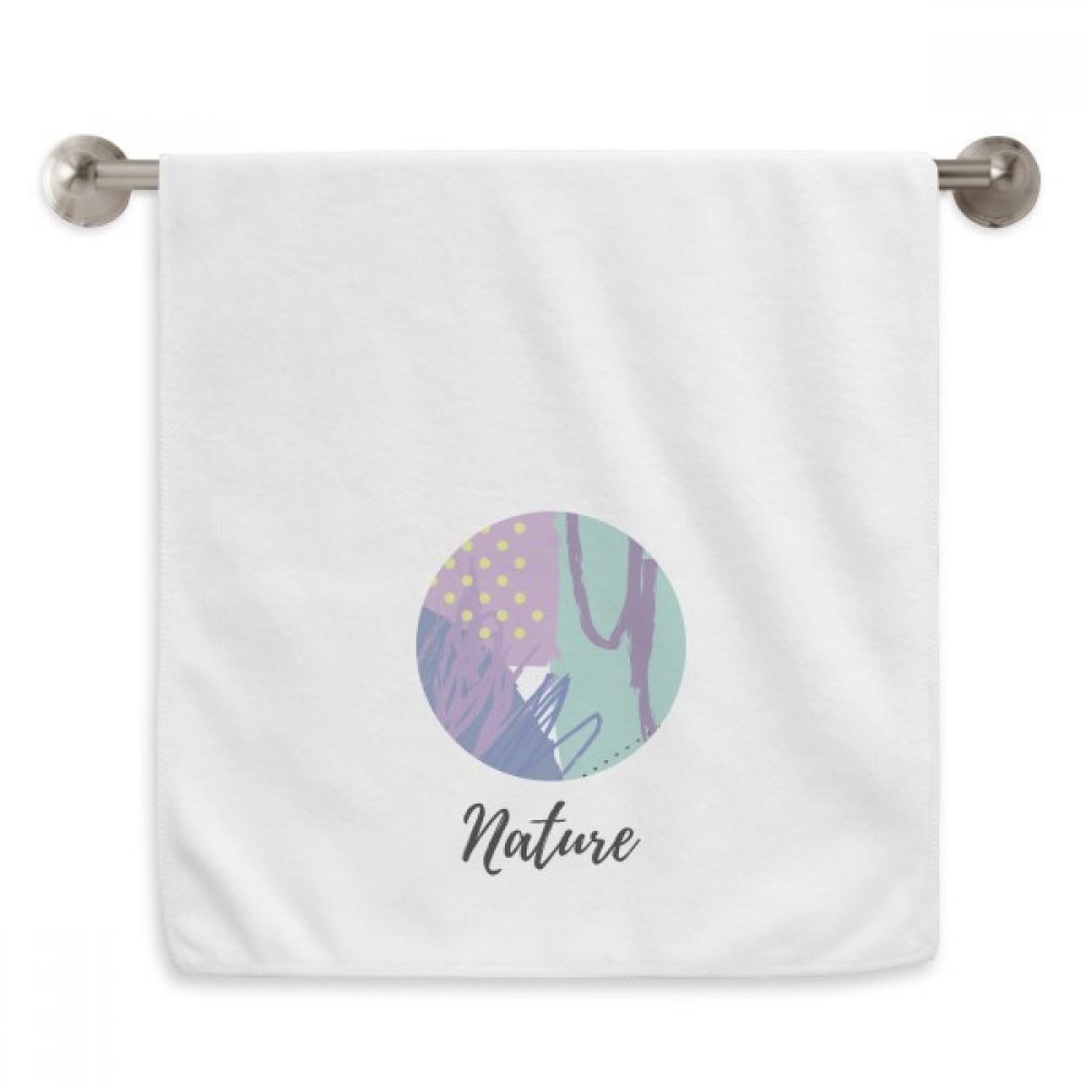 Serviettes de toilette plantes motif d'art abstrait de haute qualité douce et moelleuse