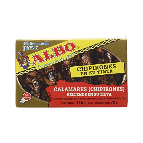 Albo - Calamares Chimpirones Rellenos en su Tinta - 115 g