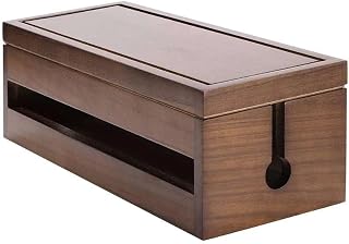 Lancemates Conceal Clutter: Wooden Cord Organizer Box for Power Strips, Surge Protectors & Wires - Neat & Tidy Home Office Price In India