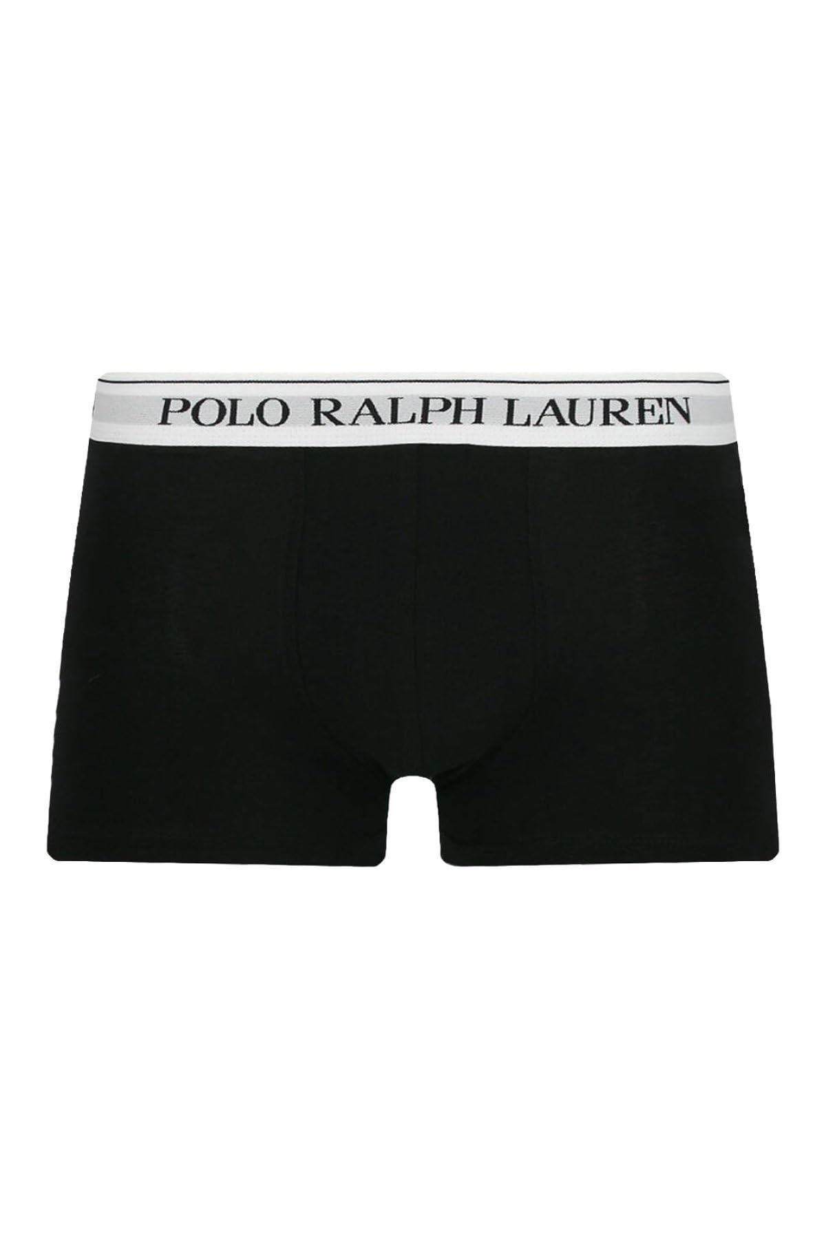 POLO RALPH LAUREN Lot de 5 boxers pour homme - Noir - Taille XL - Mélange de coton et élasthanne - Taille élastique - Coupe droite