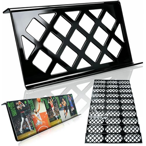 30 Modular Trade Card Risers | Black Acrylic - Perfect for Trade Shows Display Cases and Card Vendors - Display Stand for Sports Cards & Trading Card Games