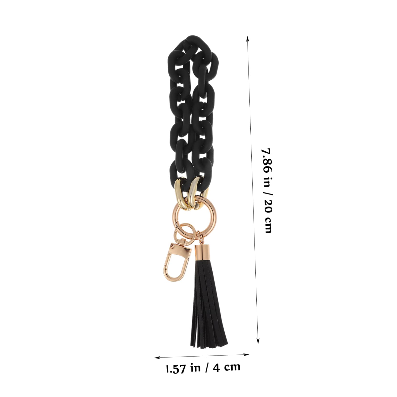 10piezas Pulseras De Llaveros Para Mujer Con Cadena Acrílica y Charms De Borlas Sujetadores De Llaves Para Casa y Coche Diseño Único y Práctico